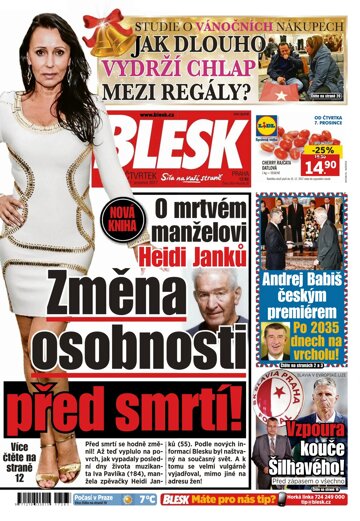 Obálka e-magazínu Blesk 7.12.2017