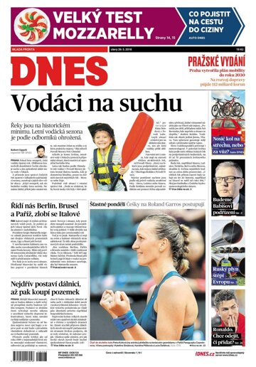 Obálka e-magazínu MF Dnes 29.5.2018