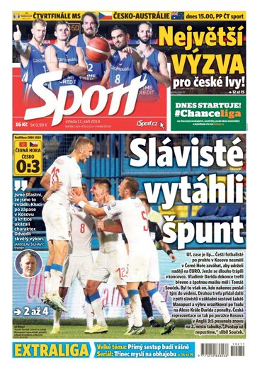 Obálka e-magazínu Sport 11.9.2019