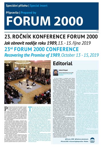 Obálka e-magazínu Hospodářské noviny - příloha 197 - 10.10.2019 Forum 2000