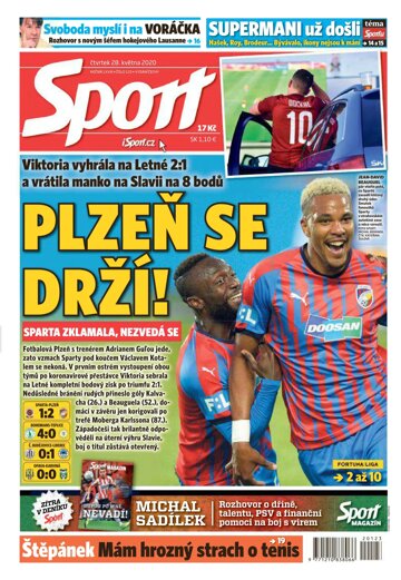 Obálka e-magazínu Sport 28.5.2020