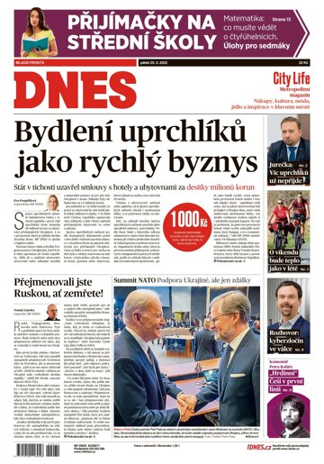 Obálka e-magazínu MF Dnes 25.3.2022