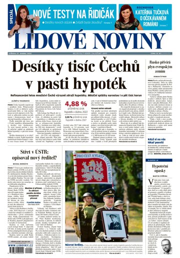 Obálka e-magazínu Lidové noviny 27.4.2022