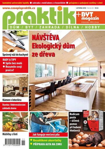 Obálka e-magazínu PRAKTIK & příloha Byt magazín 11/2016