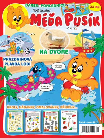 Obálka e-magazínu Méďa Pusík 8/2017