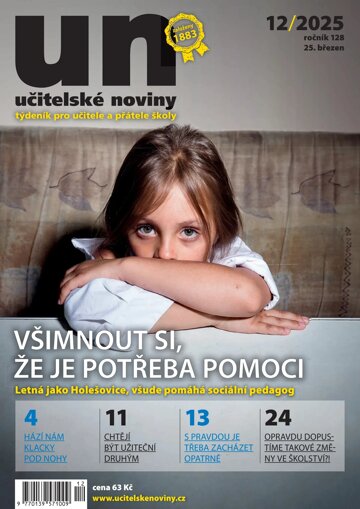 Obálka e-magazínu Učitelské noviny 12/2025