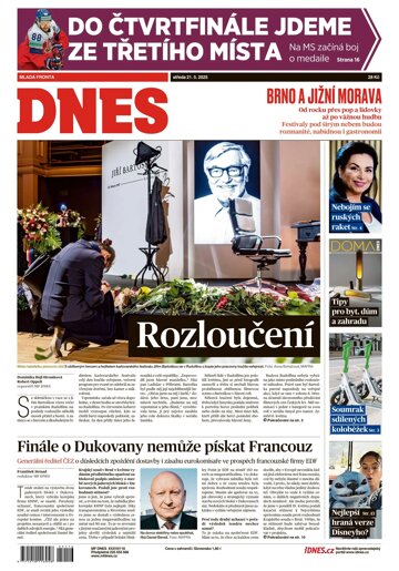 Obálka e-magazínu MF DNES Brno a Jižní Morava - 21.05.2025