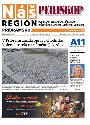 Obálka e-magazínu Náš Region - Příbramsko 45/2025
