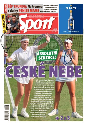 Obálka e-magazínu Sport 10.7.2026