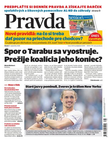 Obálka e-magazínu Pravda 15. 9. 2026