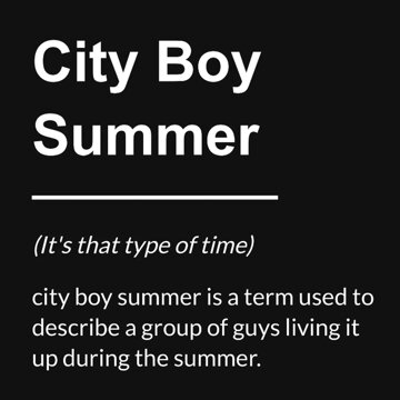 Obálka uvítací melodie City Boy Summer Pt2