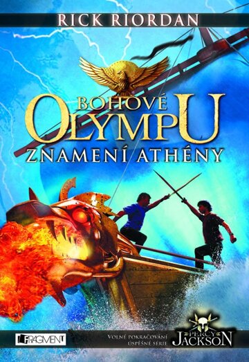 Obálka knihy Bohové Olympu – Znamení Athény