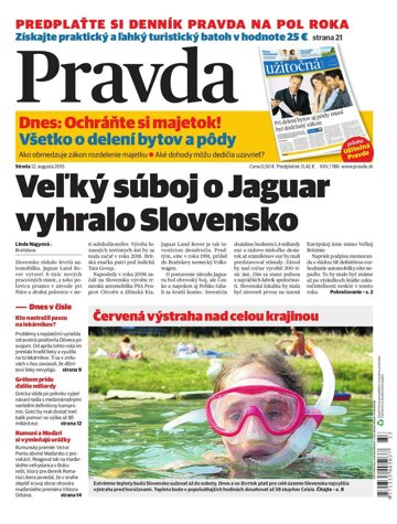 Obálka e-magazínu Pravda 12.8.2015