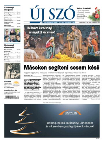 Obálka e-magazínu Új Szó 23.12.2015