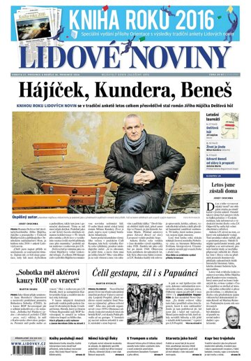 Obálka e-magazínu Lidové noviny 17.12.2016