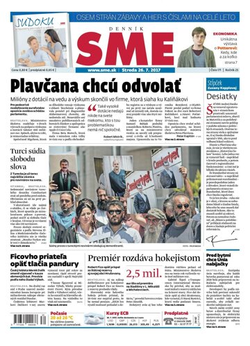 Obálka e-magazínu SME 26.7.2017