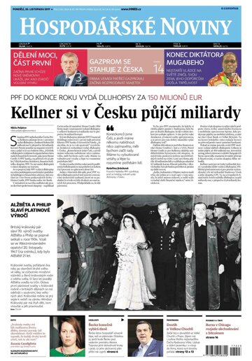 Obálka e-magazínu Hospodářské noviny 223 - 20.11.2017