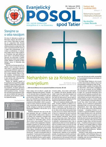 Obálka e-magazínu Evanjelický posol spod Tatier 7-8-2021