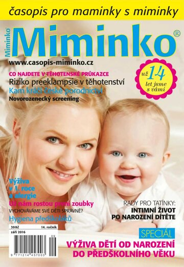 Obálka e-magazínu Miminko 9/2016