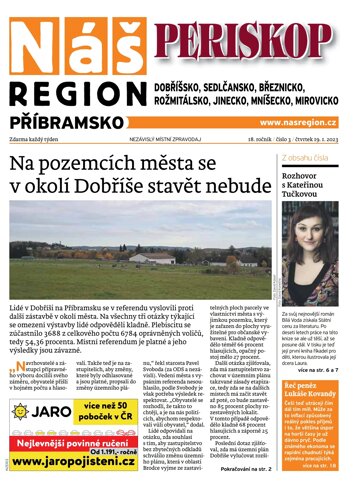 Obálka e-magazínu Náš Region - Příbramsko 3/2023