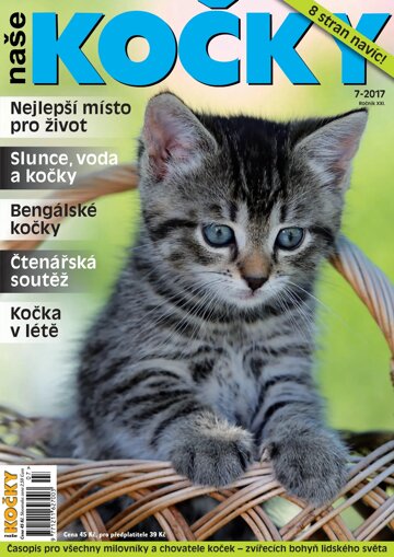 Obálka e-magazínu Naše kočky 7/2017