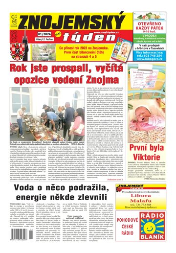 Obálka e-magazínu Znojemský týden 1/2024