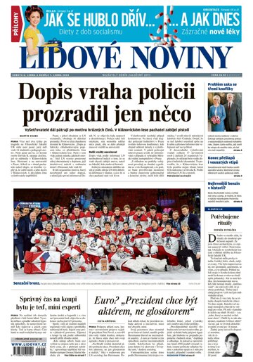 Obálka e-magazínu Lidové noviny 6.1.2024