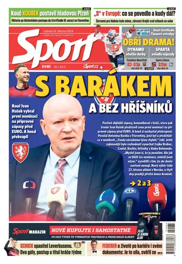 Obálka e-magazínu Sport 16.3.2024