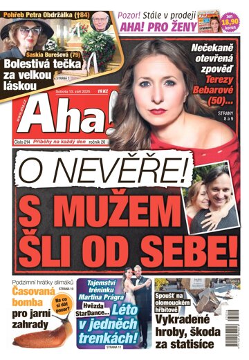 Obálka e-magazínu AHA! 13.9.2025