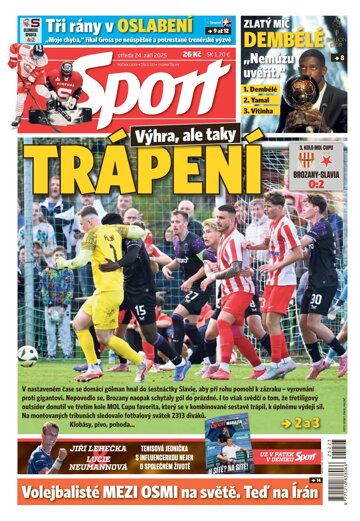 Obálka e-magazínu Sport 24.9.2025