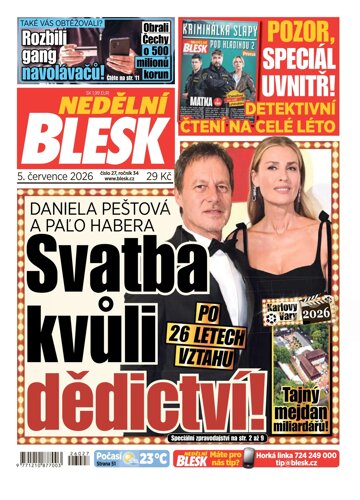 Obálka e-magazínu Nedělní Blesk 5.7.2026