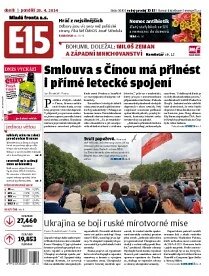 Obálka e-magazínu E15 28.4.2014