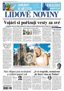 Obálka e-magazínu Lidové noviny 24.7.2014