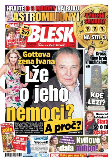 Obálka e-magazínu Blesk 31.10.2015