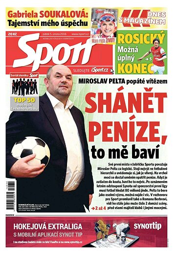 Obálka e-magazínu Sport 5.2.2016