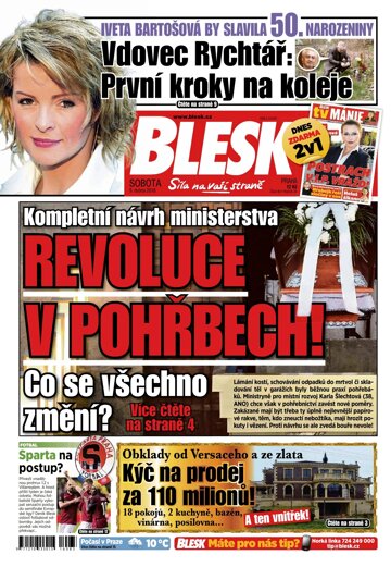 Obálka e-magazínu Blesk 9.4.2016