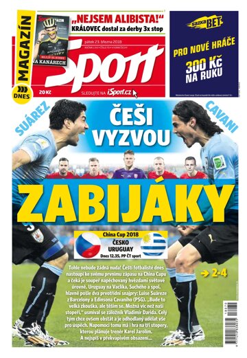 Obálka e-magazínu Sport 23.3.2018