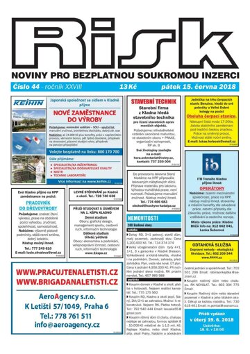 Obálka e-magazínu Risk 44/2018
