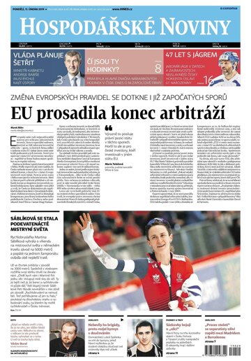 Obálka e-magazínu Hospodářské noviny 029 - 11.2.2019