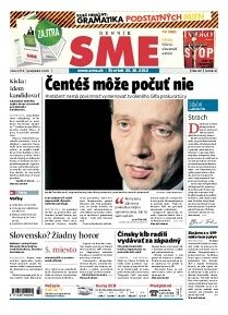 Obálka e-magazínu SME 25.10.2012