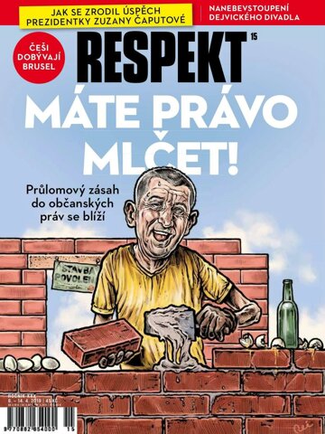 Obálka e-magazínu Respekt 15/2019