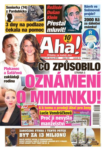 Obálka e-magazínu AHA! 21.6.2019