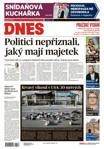 Obálka e-magazínu MF Dnes 5.8.2019