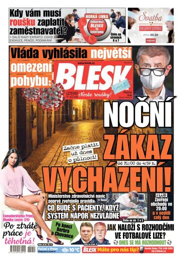 Obálka e-magazínu Blesk 27.10.2020