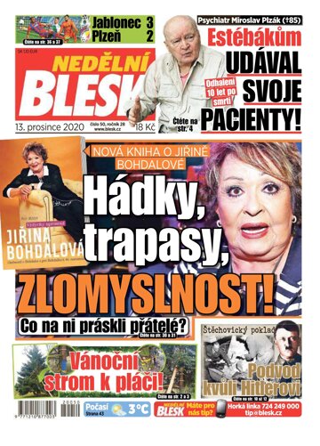 Obálka e-magazínu Nedělní Blesk 13.12.2020