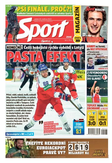 Obálka e-magazínu Sport 20.5.2022