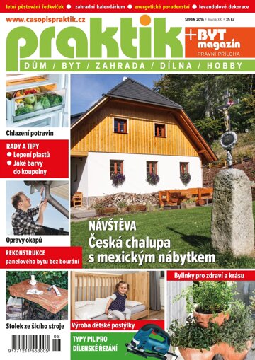 Obálka e-magazínu PRAKTIK & příloha Byt magazín 8/2016