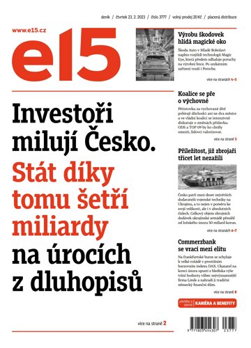 Obálka e-magazínu E15 23.2.2023