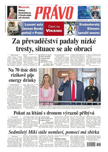 Obálka e-magazínu Deník Právo 8.12.2023