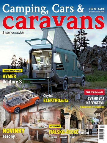 Obálka e-magazínu Camping, Cars & Caravans 2/2024